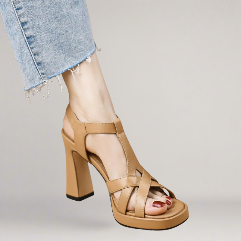Linda - Cross Strap Heel