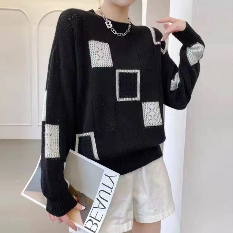 Liora - Cozy Geometric Sweater