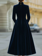 Natalia | A-Line Dress with Gold Accents