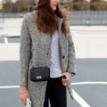 Victoria - Timeless Houndstooth Blazer