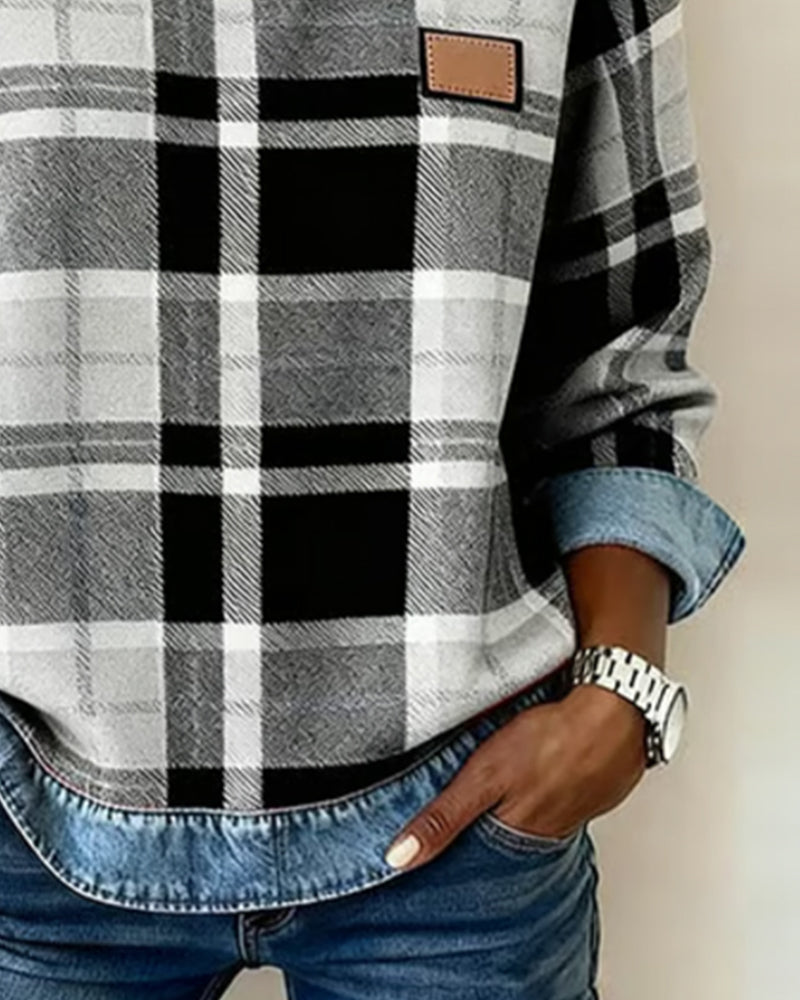Rinae - Rustic Plaid Top