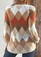 Sign | Checkered Knit with Button Detail