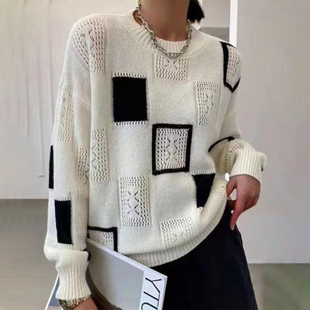Liora - Cozy Geometric Sweater