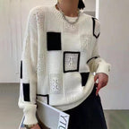 Liora - Cozy Geometric Sweater