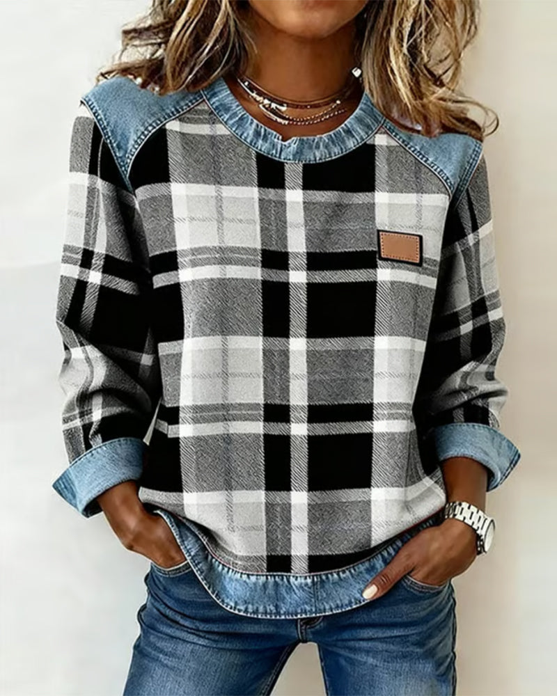 Rinae - Rustic Plaid Top