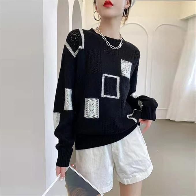 Liora - Cozy Geometric Sweater