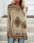 Ariella - Boho Printed Long Sleeve