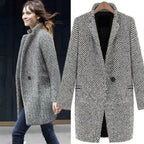 Victoria - Timeless Houndstooth Blazer