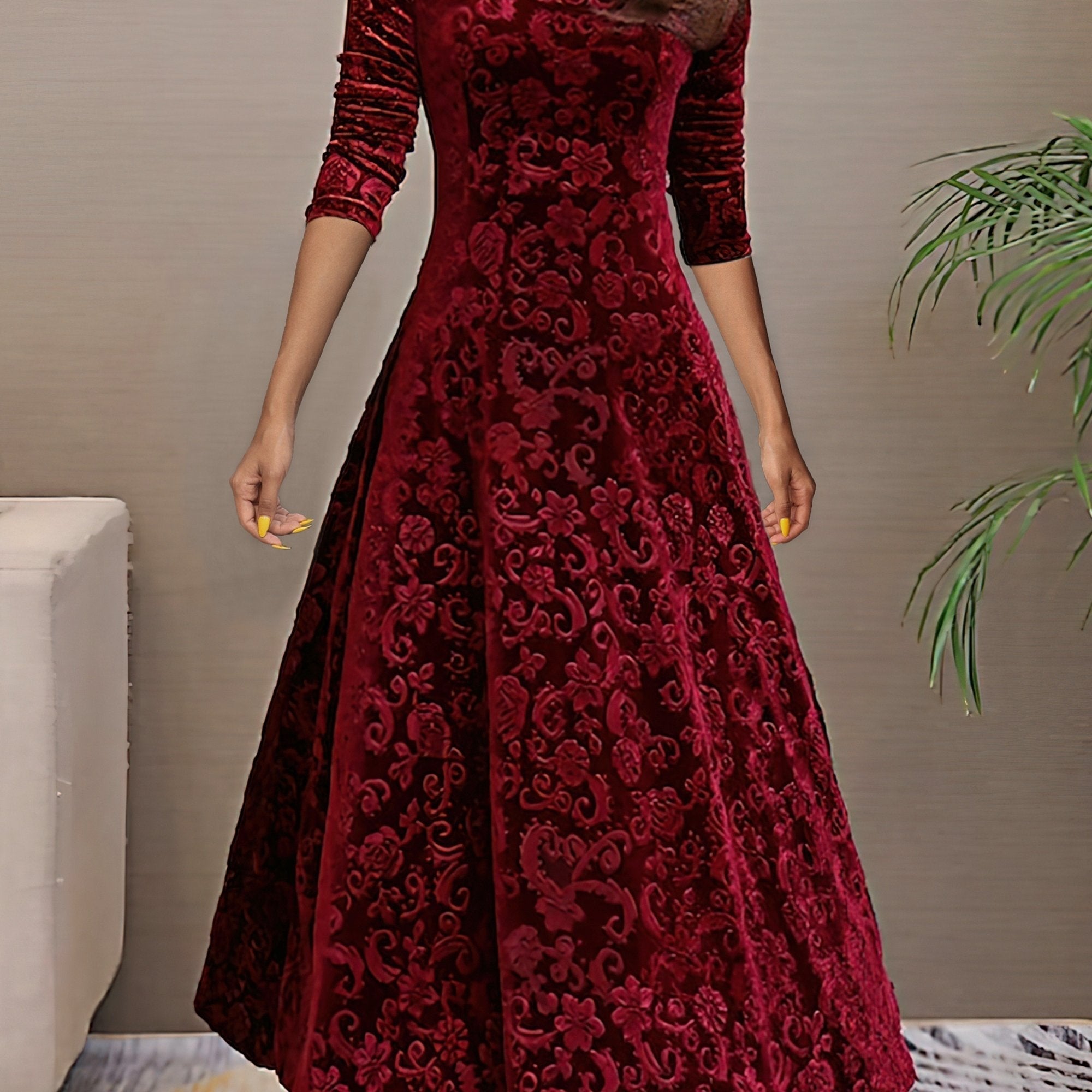 Denise | Holiday Velvet Elegance Dress