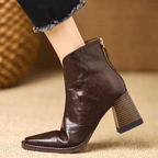 Indigo | Luxury Ankle Boots with Medium Heel